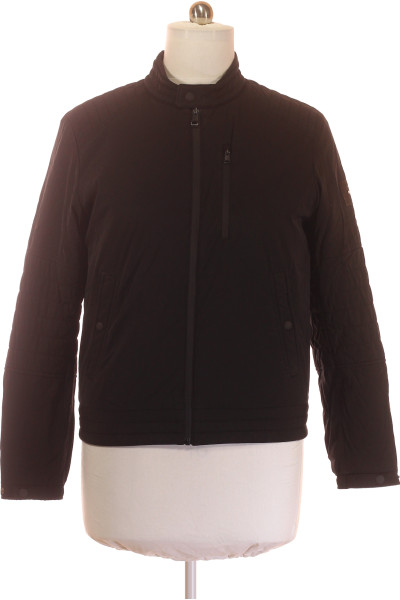 Pánská jarní bunda Tommy Hilfiger černá, elastická, pro volný čas