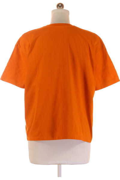 Pohodlné Bavlněné Tričko Calvin Klein Orange Pro Volný Čas