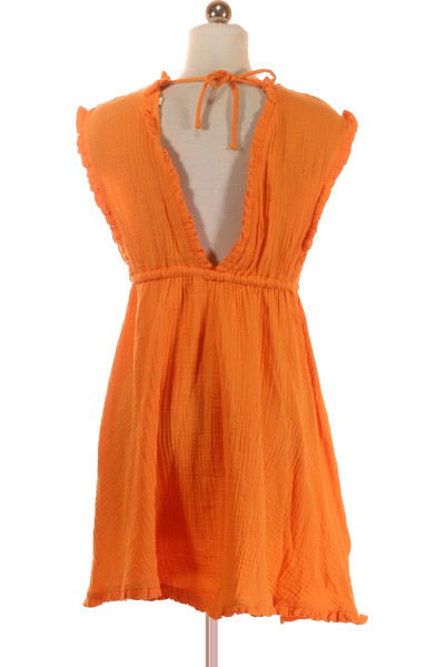 Bavlněné letní mini šaty REVIEW s volánky a výstřihem ve tvaru V