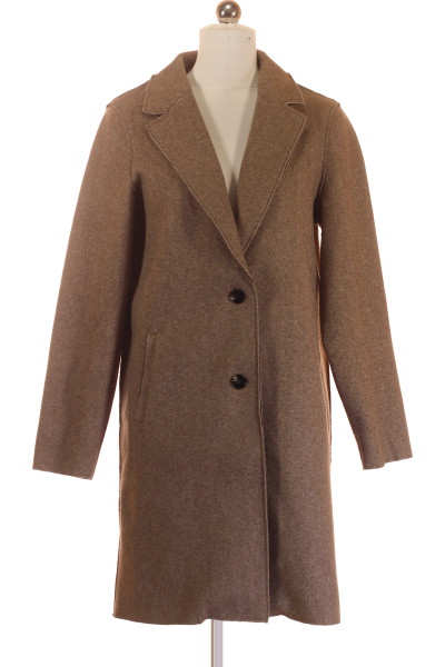 ONLY Dlouhý Elegantní Pánský Kabát V Hnědé Barvě Na Podzim