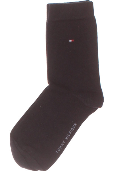 Klasické Bavlněné Kotníkové Ponožky TOMMY HILFIGER, černé