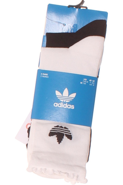 ADIDAS Sportovní Nízké Ponožky Unisex Bílé Černé 2 Páry