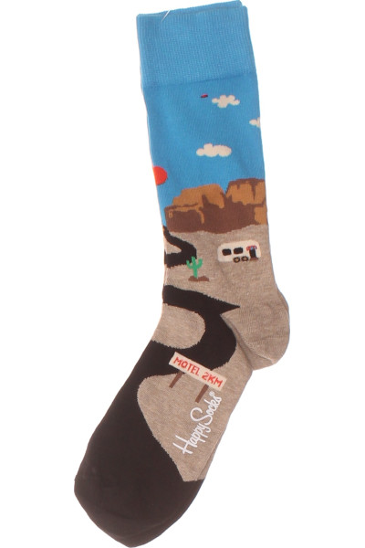 Happy Socks Veselé Kotníkové Ponožky S Motivem Cestování A Komfortním Lehem