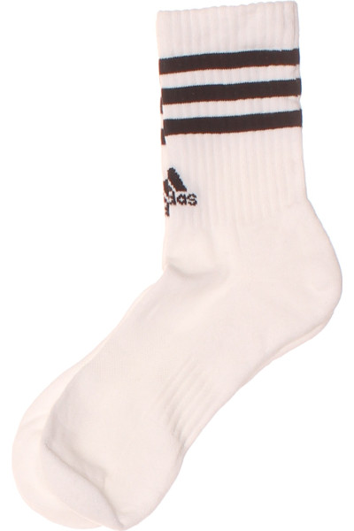 ADIDAS Unisex Sportovní Ponožky V Bílé S Pruhy Pro Volný Čas
