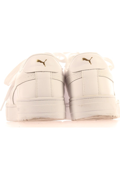 Kožené Pánské Sneakers Puma s Nízkým Profilm Bílá Premium Kvalita