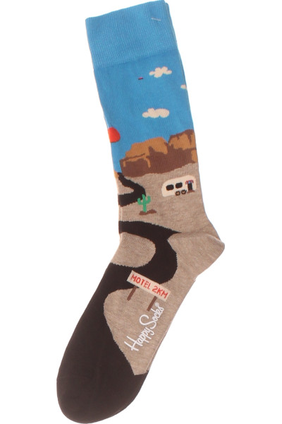 Veselé Kotníkové Ponožky Happy Socks S Motivem Cestování