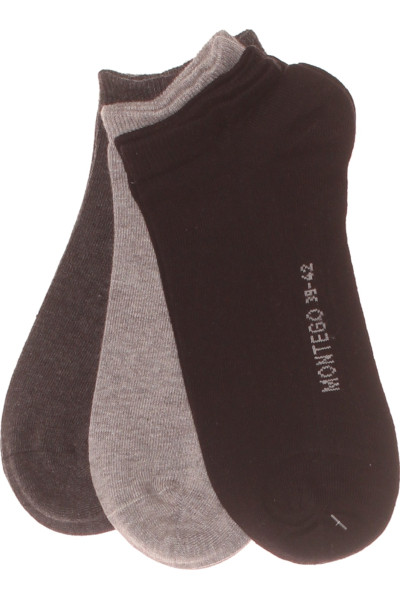 Montego Pohodlné Kotníkové Ponožky Unisex Béžová A Černá