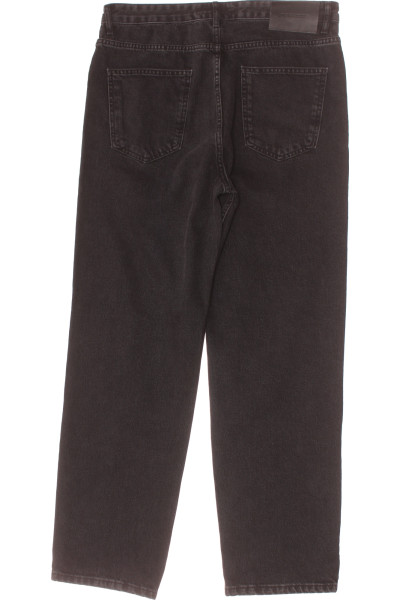 PEGADOR pánské rovné černé bavlněné džíny pro volný čas