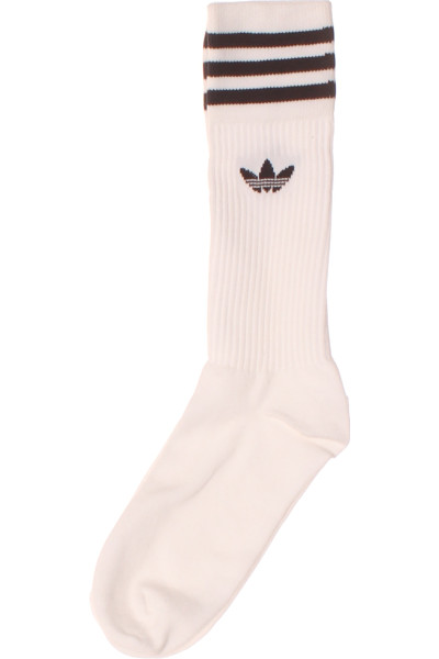 Kotníkové Ponožky ADIDAS V Bílé S Pruhy A Logem, Unisex