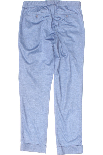 MC NEAL Pánské modré chino kalhoty, pružné, slim fit
