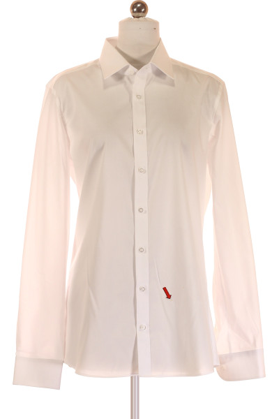OLYMP Luxor Modern Fit Pánská Košile Bílá Bavlněná S Elastanem