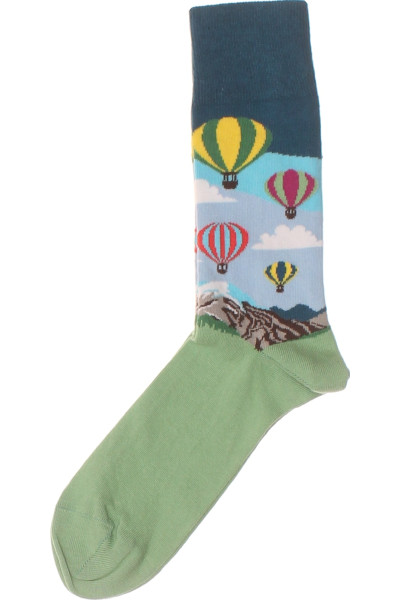 Pohodlné Kotníkové Ponožky S Vzorem Horkovzdušných Balonů
