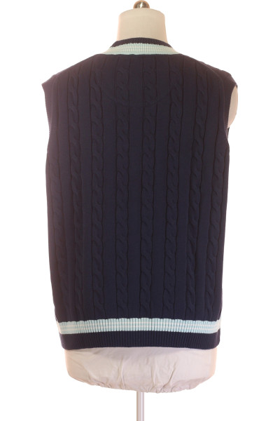 Pletený svetr bez rukávů MC NEAL Bavlněný Styl Navy Pro volný čas