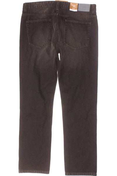 OVS Pánské tmavě šedé rovné džíny z 100% bavlny, univerzální