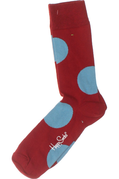 Happy Socks Pánské Kotníkové Ponožky S Modrými Kruhy