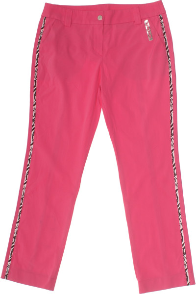 Sportalm Rovné Dámské Kalhoty S Pruhem Na Boku, Růžové, Elegantní