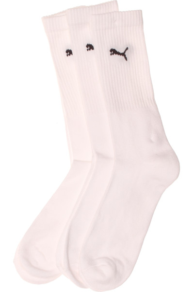 Unisex Sportovní Ponožky Puma Prodyšné, Bílé, Elastické