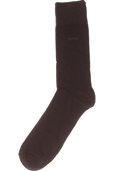 Elegantní Tmavě Hnědé Kotníkové Ponožky Hugo Boss Pro Muže
