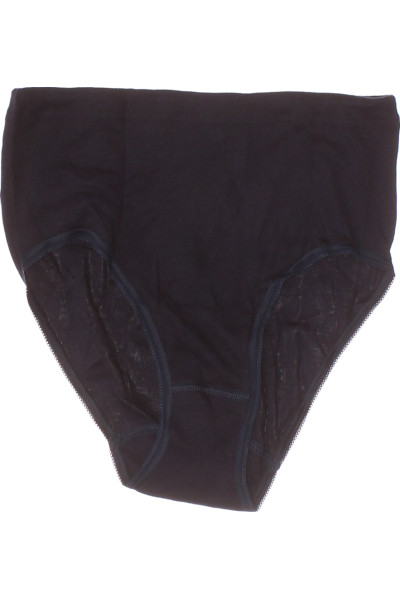 Pohodlné Komfortní Kalhotky S Krajkovými Detaily černé - Celoroční Model