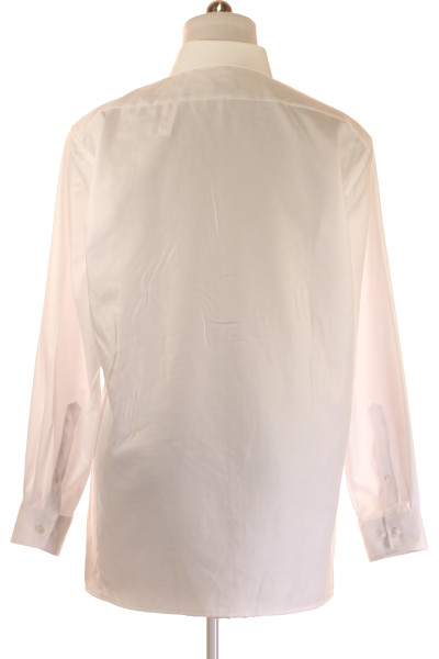 OLYMP Luxusní bílá pánská košile, Bavlněné Slim fit, Kancelář