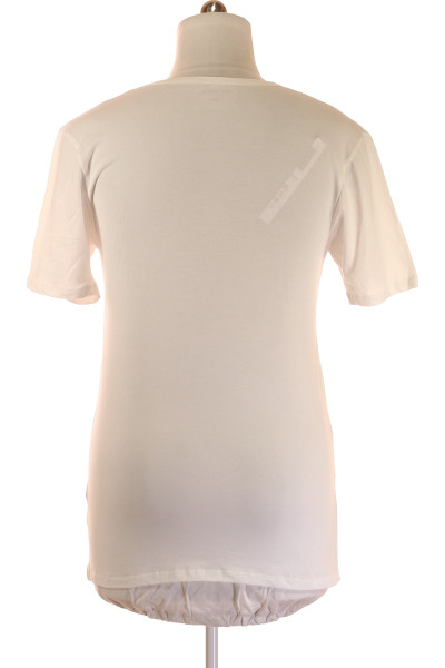 MC NEAL Pánské bavlněné tričko slim fit s V-výstřihem na léto