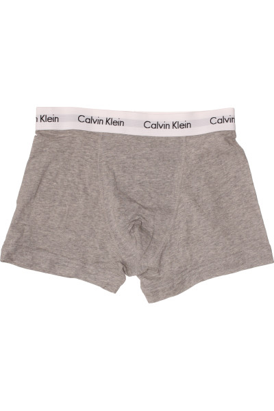 Pohodlné Pánské Boxerky Calvin Klein V šedém Melíru, Elastické