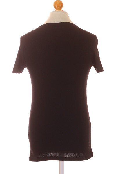 REVIEW Bavlněné pánské tričko jednoduché černé slim fit