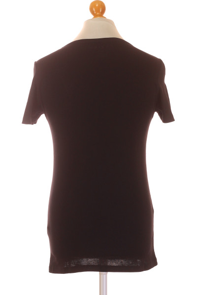 REVIEW Pánské bavlněné tričko Basic Slim Fit čokoládově hnědé