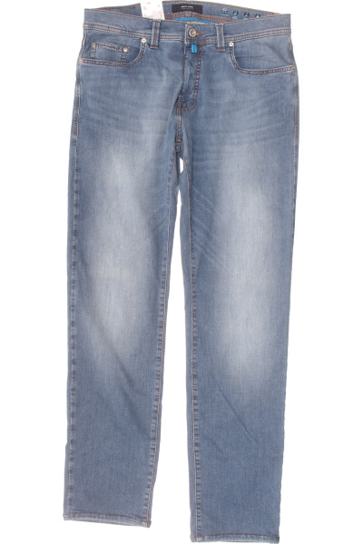 Rovné PIERRE CARDIN Jeans Modré Pohodlné Pánské Kalhoty Pro Každý Den
