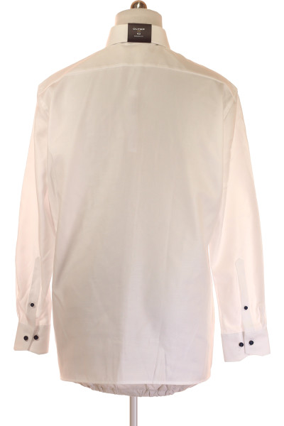 Elegantní Bílá Košile Slim Fit Olymp Pánská 100% Bavlněná