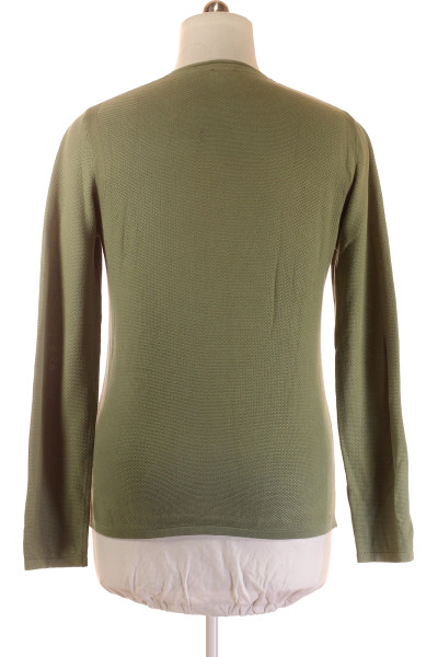 Pánský designový svetr se vzorem JOOP! Pohodlný bavlněný, zelený