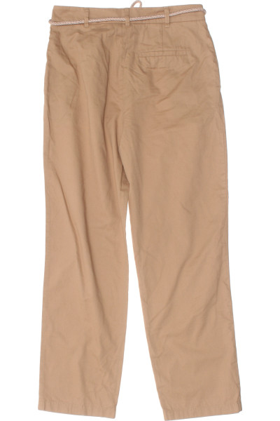 Ležérní Bavlněné Rovné Kalhoty Jake*s v Béžové Barvě s Šňůrkou