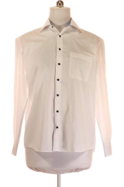 Elegantní Bílá Košile ETERNA Slim Fit Z čisté Bavlny