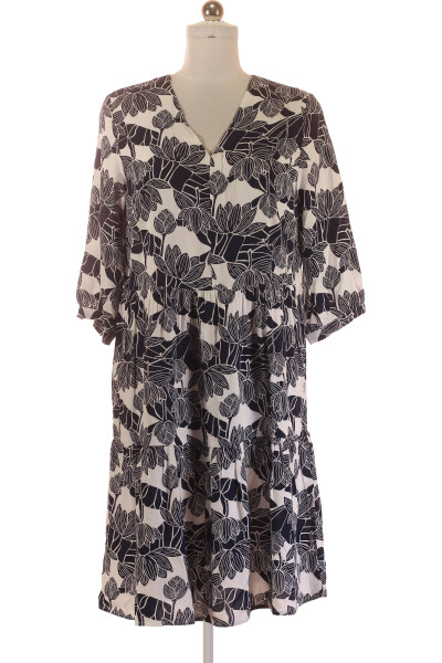 Montego Vzorované Volné šaty S Květinovým Designem, Viskóza