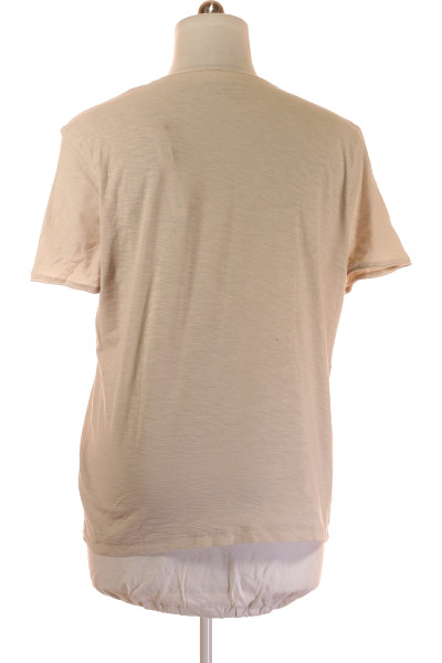 MC NEAL Pánské bavlněné tričko s V-výstřihem v jednoduchém stylu