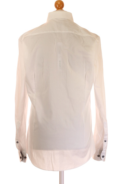 OLYMP Slim Fit Pánská Košile Jednobarevná Bavlněná Elasten Komfort