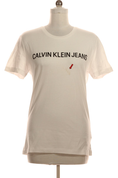 Dámské Tričko Bílé Calvin Klein Vel. M