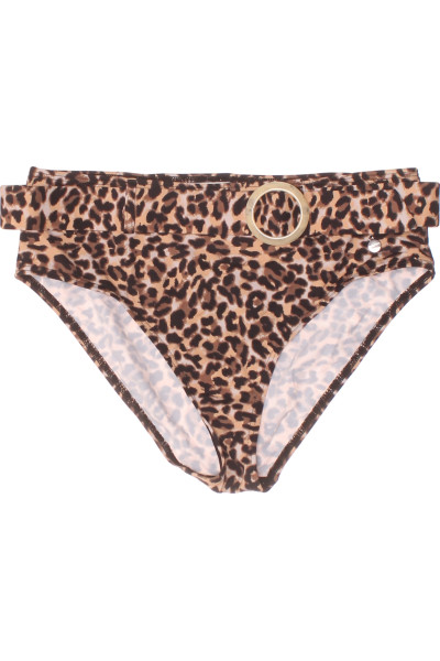 Trendy Leopardí Dámské Bikiny Kalhotky S Kruhem Pro Plážové Výlety