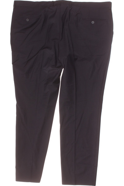 Elegantní společenské kalhoty PIERRE CARDIN slim fit tmavě šedé