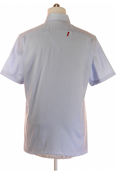 Pánská košile s krátkým rukávem OLYMP 100% bavlna světle modrá