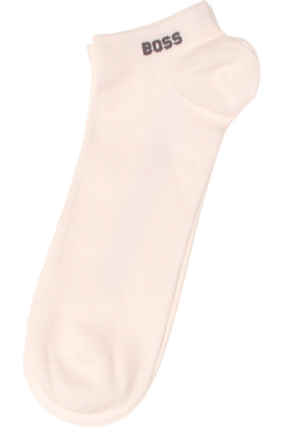 Nízké Kotníkové Ponožky Hugo Boss Elegantní Hladké Bílé Unisex