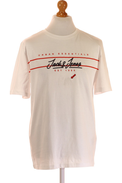 Bavlněné tričko s potiskem JACK & JONES Casual Fit pro muže