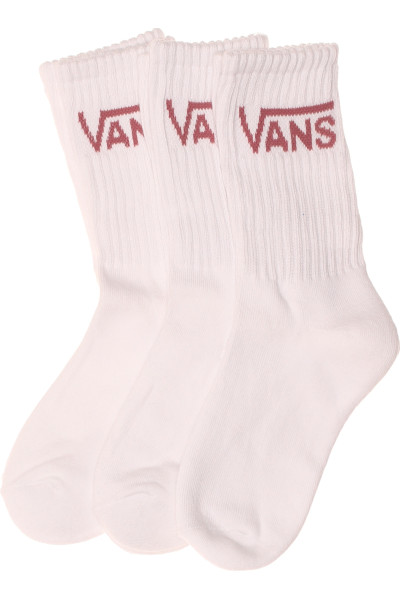 Bílé Sportovní Kotníkové Ponožky Vans Classic S Logem