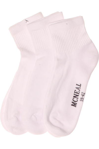 Bílé Sportovní Kotníkové Ponožky MC NEAL Pro Každodenní Nošení