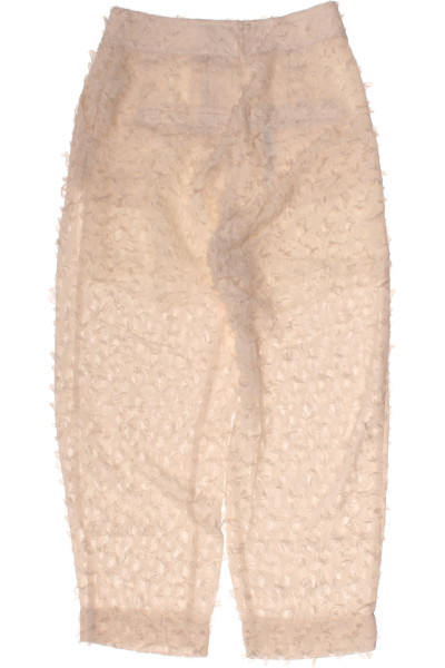 Elegantní LeGer by Lena Gercke capri kalhoty s texturou béžové