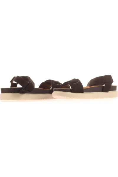 Kožené sandály Camel Active pro volný čas, černé, letní komfort