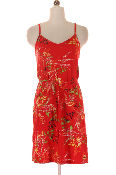 Letní šaty S Květinovým Vzorem Laura Scott, červené, Midi