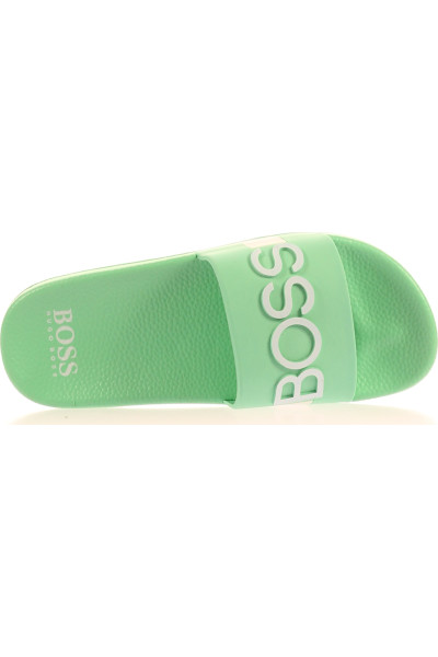 Hugo Boss Chlapecké PVC Žabky na Letní Plážové Výlety Mint Zelené