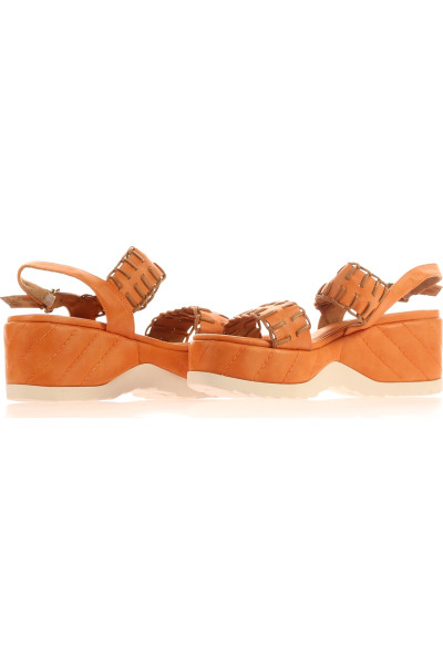 Letní Platformové Sandály MARCO TOZZI Pohodlné Oranžové