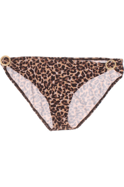 Leopardí Bikinové Spodní Kalhotky S Kroužky Na Pláž I Bazén